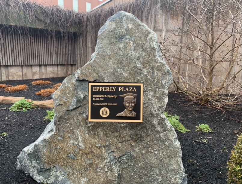 Image of Epperly Plaza. Alyssa Gillespie, 2021.